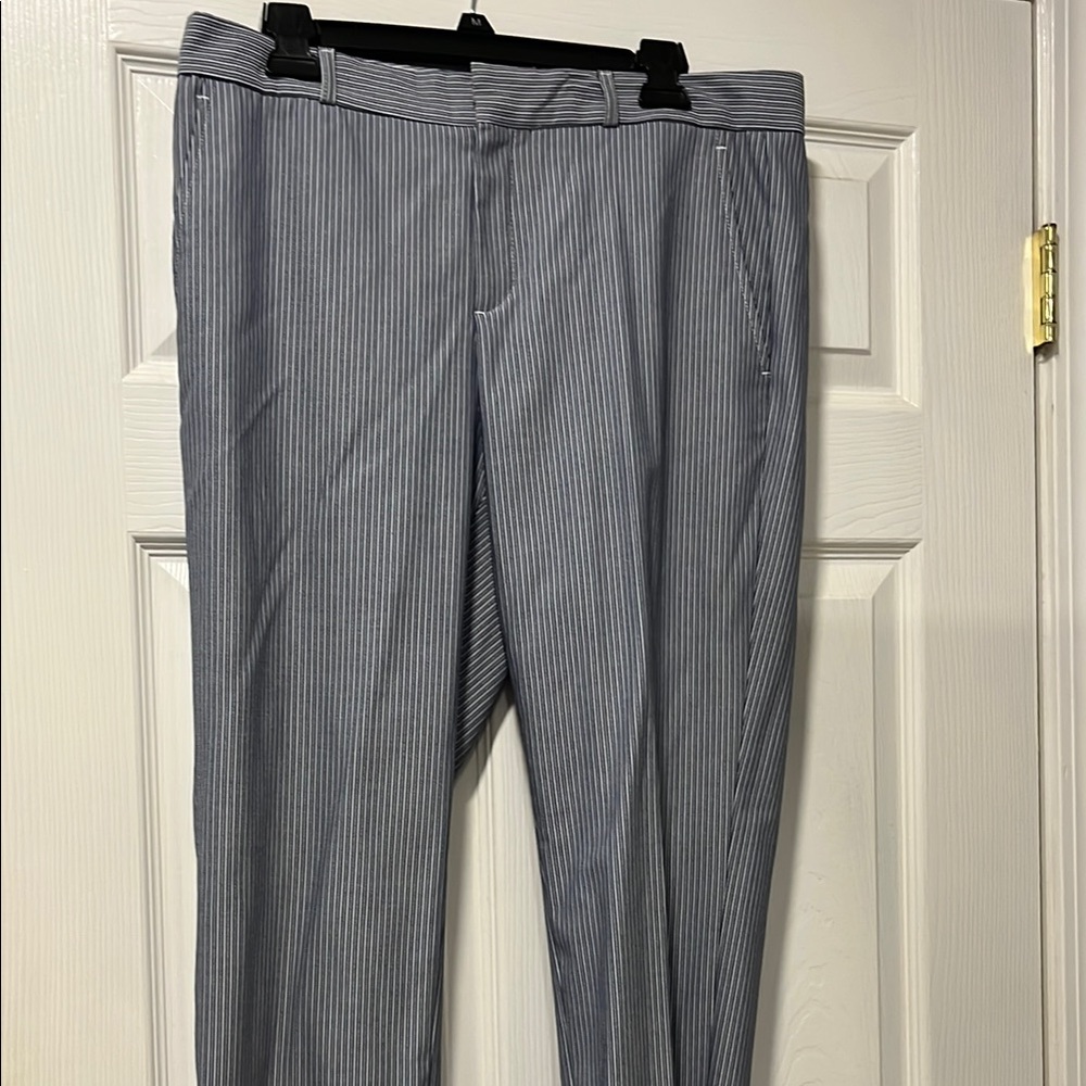 Banana Republic Men's Blue Pinstripe Dress Pants